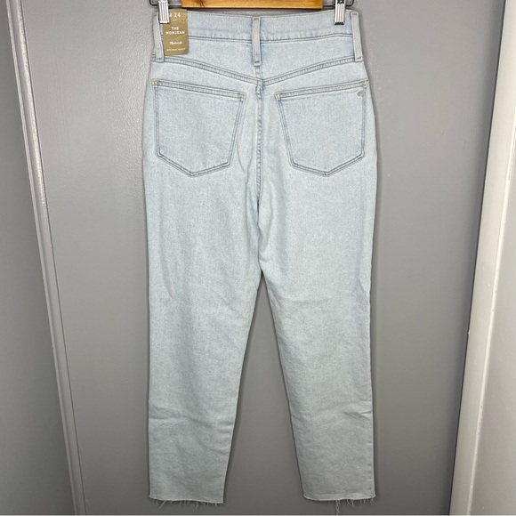 MADEWELL Light Wash Distressed 90’s Mom Jeans - Picture 5 of 7